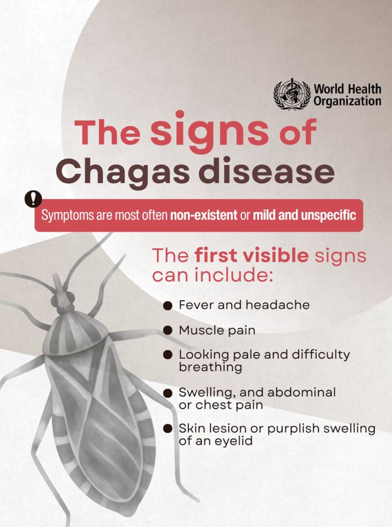 Image for the Tweet beginning: It's World #ChagasDisease Day.

The symptoms